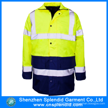 Custom Men Waterproof Hi Vis Reflective Safety Work Coats